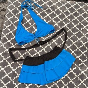 Blue and Black Sexy Set